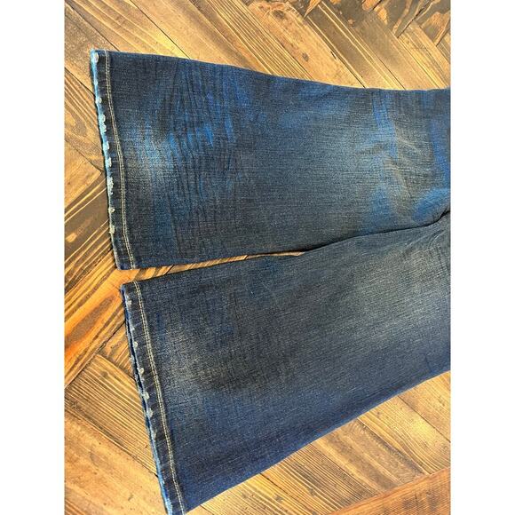 Lane Bryant Distinctly Boot Jeans Womens 16P Blue Petite Stretch Comfy Western - Picture 9 of 12